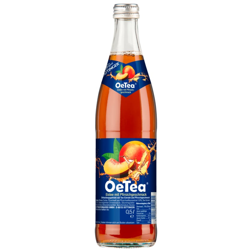 Oettinger Oetea Eistee mit Pfirsichgeschmack 0,5l